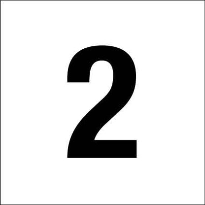MB Numbers 1 – 27 Sign 150mm x 150mm - New Signs