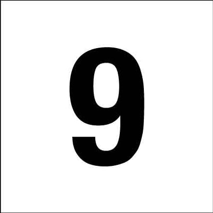 MB Numbers 1 – 27 Sign 150mm x 150mm - New Signs