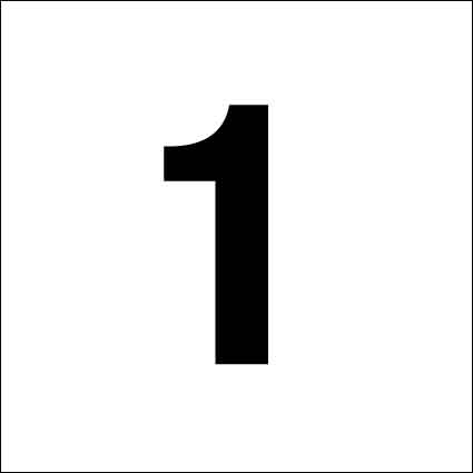 MB Numbers 1 – 27 Sign 150mm x 150mm - New Signs