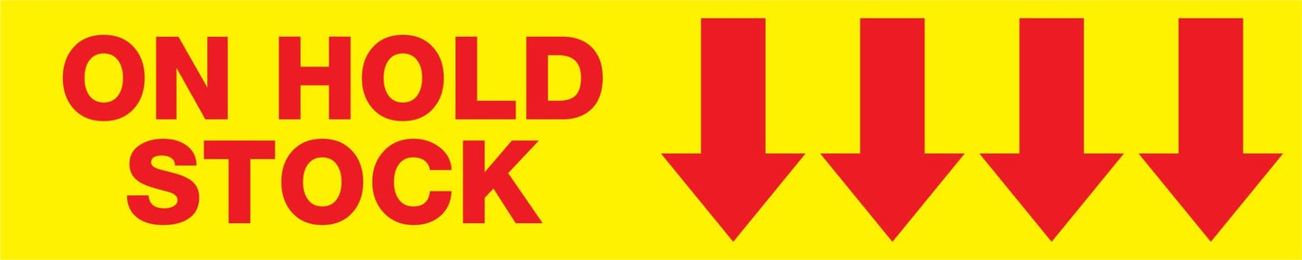 MB On Hold Stock - Arrow Down - 350mm x 70mm - New Signs