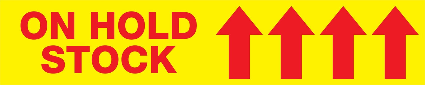 MB On Hold Stock - Arrow Up - 350mm x 70mm - New Signs