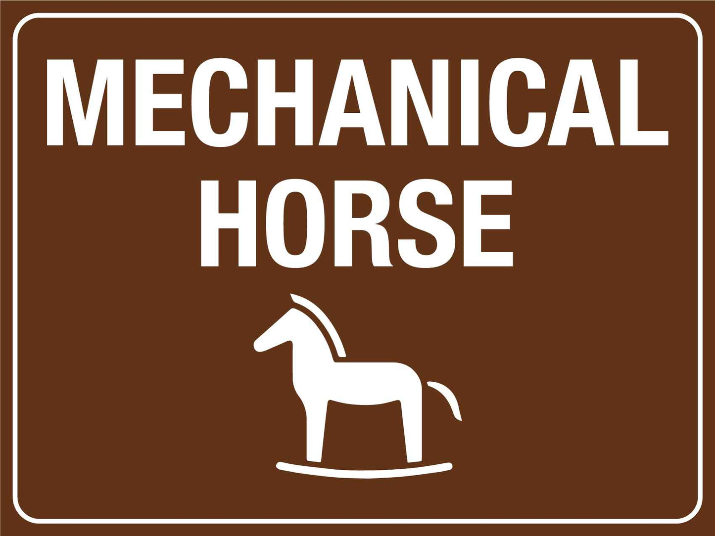 Mechanical Horse Sign - New Signs
