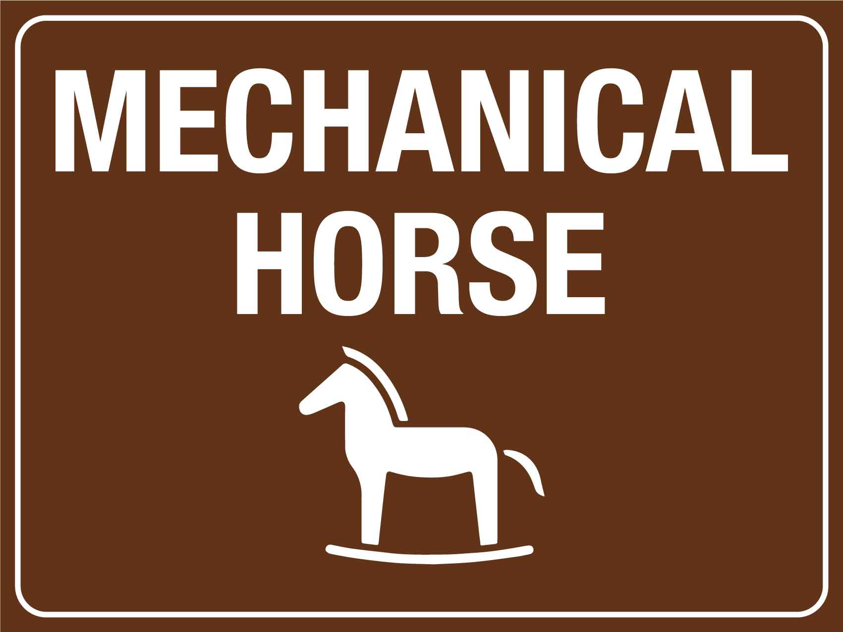 Mechanical Horse Sign - New Signs