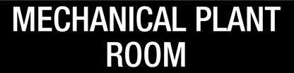 Mechanical Plant Room - Statutory Sign - New Signs
