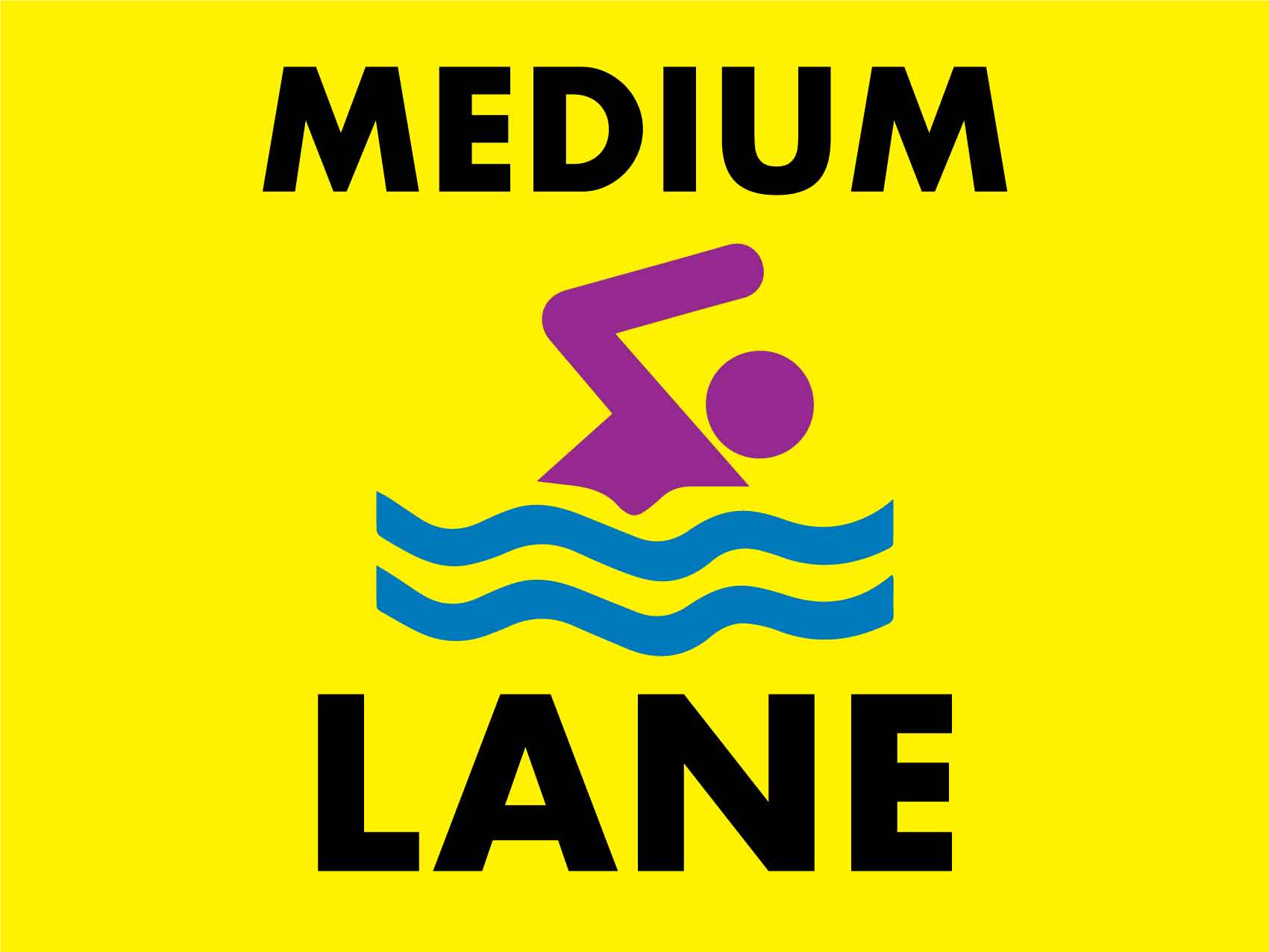 Medium Lane Sign - New Signs