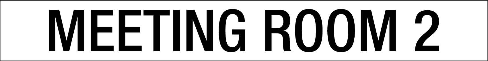 Meeting Room 2 - Statutory Sign - New Signs