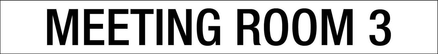 Meeting Room 3 - Statutory Sign - New Signs
