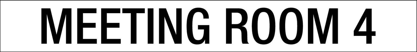 Meeting Room 4 - Statutory Sign - New Signs