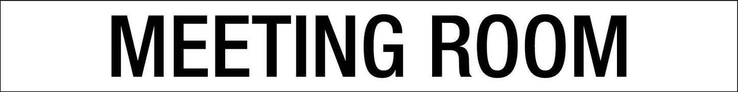 Meeting Room - Statutory Sign - New Signs