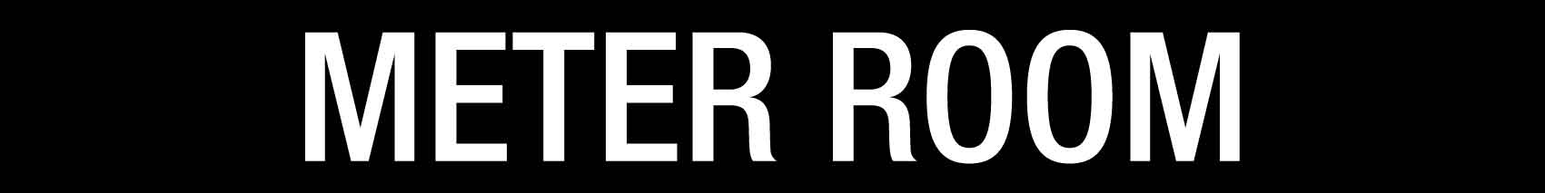 Meter Room - Statutory Sign - New Signs