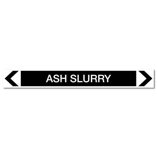 Miscellaneous - Ash Slurry - Pipe Marker Sticker - New Signs