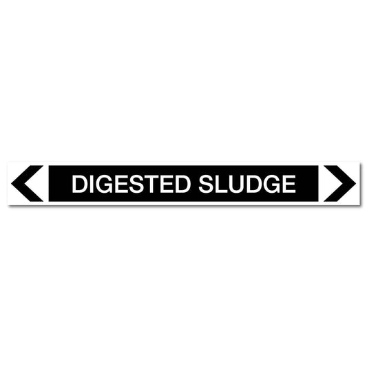 Miscellaneous - Digested Sludge - Pipe Marker Sticker - New Signs