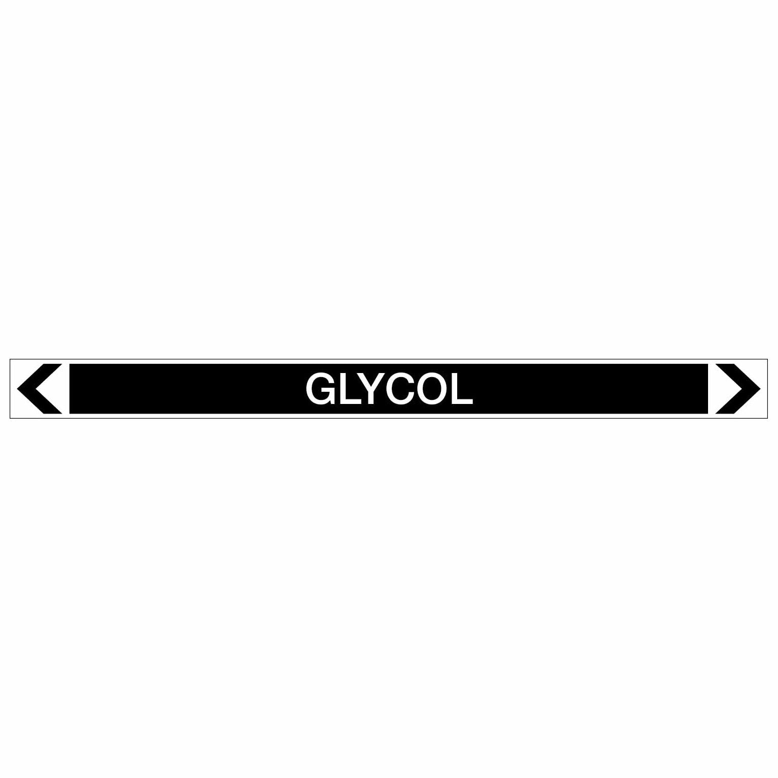 Miscellaneous - Glycol - Pipe Marker Sticker - New Signs