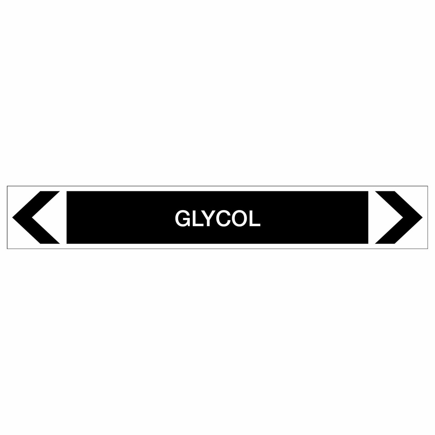 Miscellaneous - Glycol - Pipe Marker Sticker - New Signs
