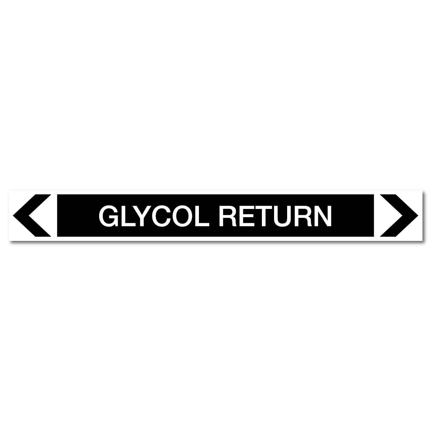 Miscellaneous - Glycol Return - Pipe Marker Sticker - New Signs