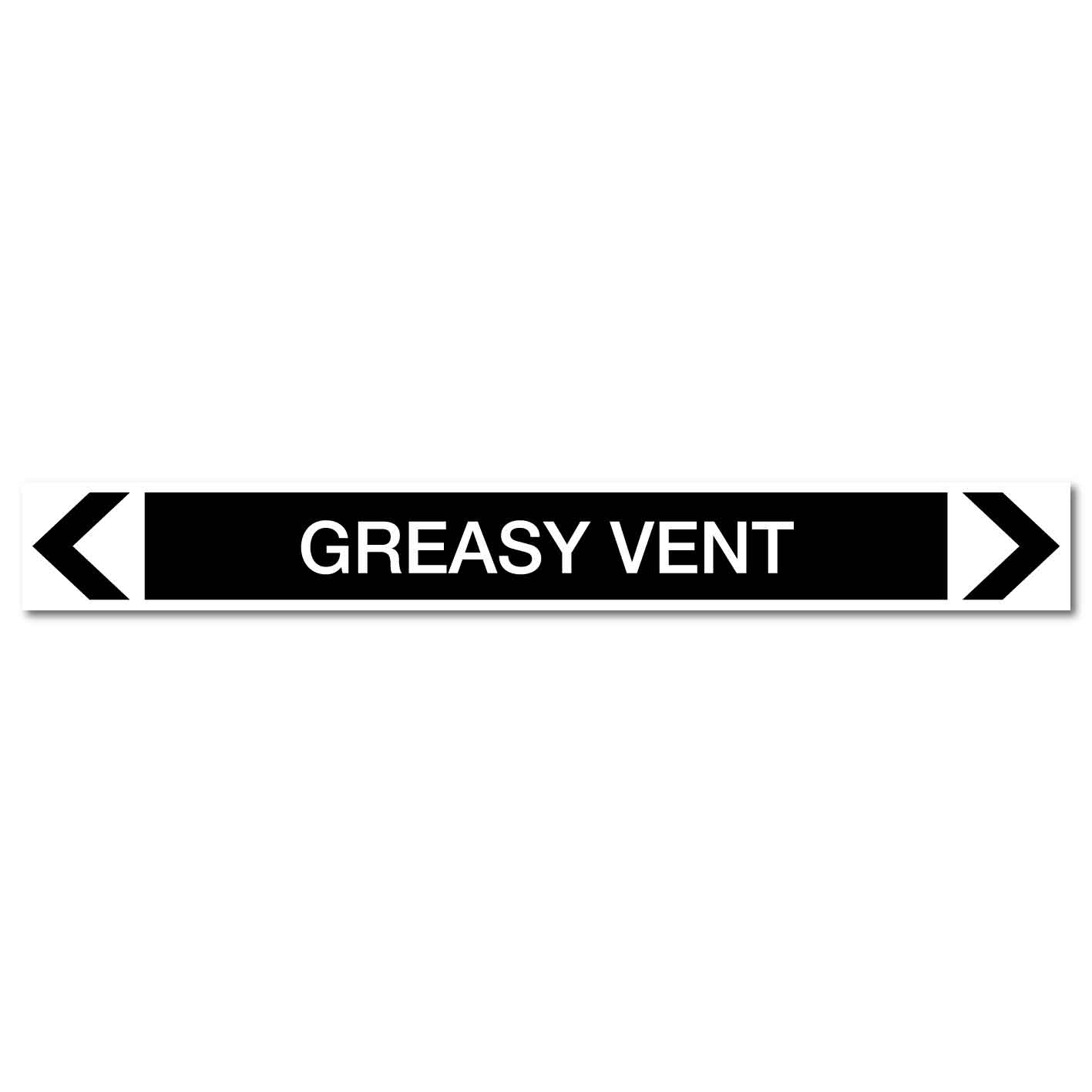Miscellaneous - Greasy Vent - Pipe Marker Sticker - New Signs