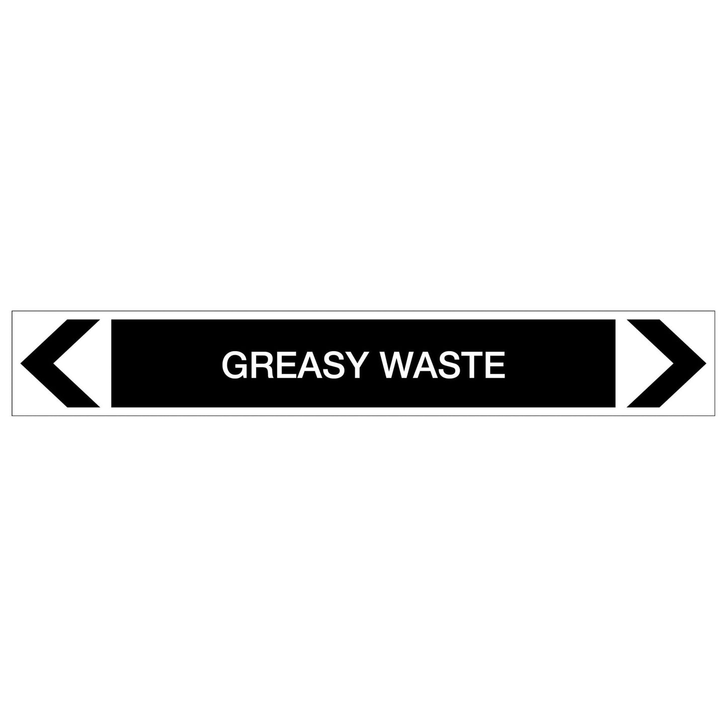 Miscellaneous - Greasy Waste - Pipe Marker Sticker - New Signs