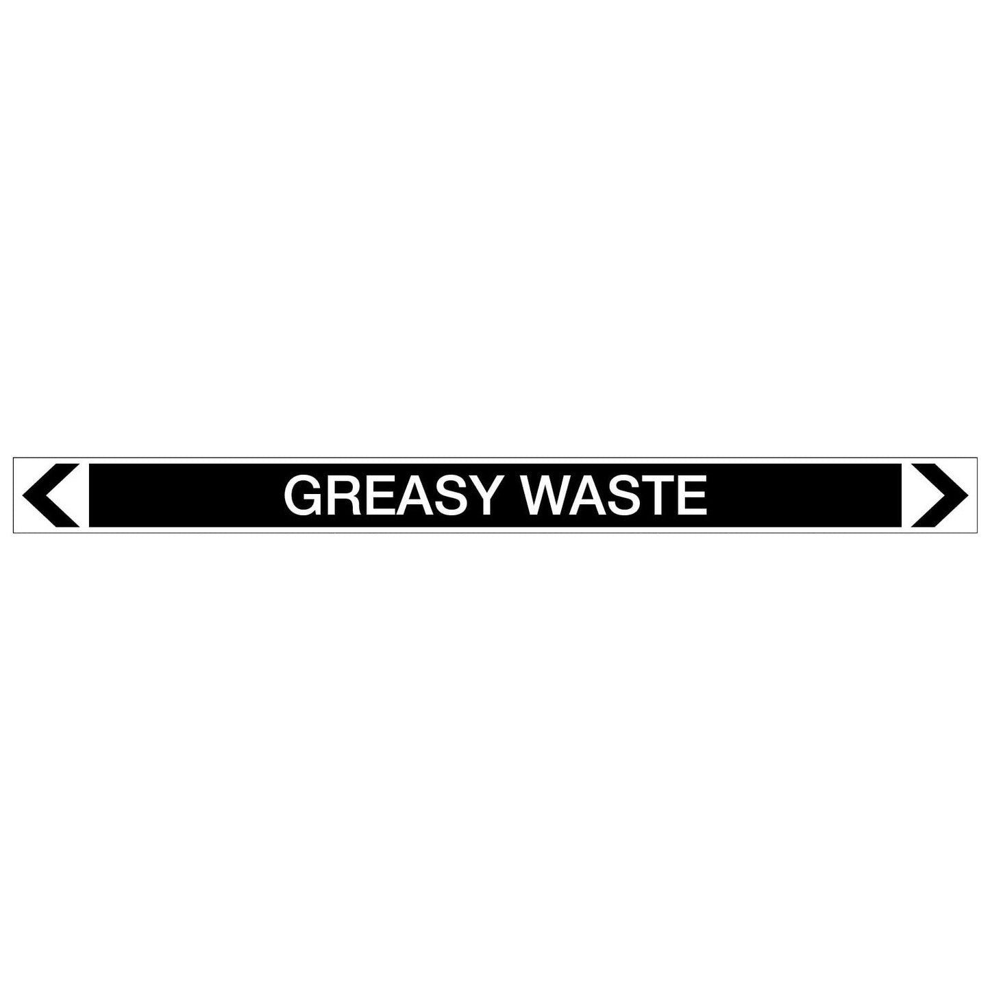 Miscellaneous - Greasy Waste - Pipe Marker Sticker - New Signs