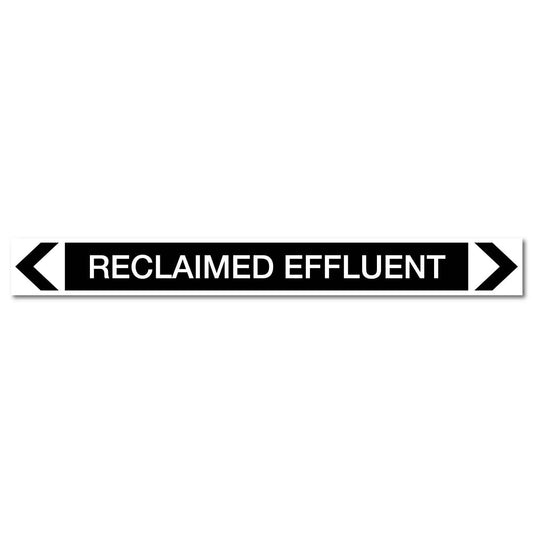 Miscellaneous - Reclaimed Effluent - Pipe Marker Sticker - New Signs