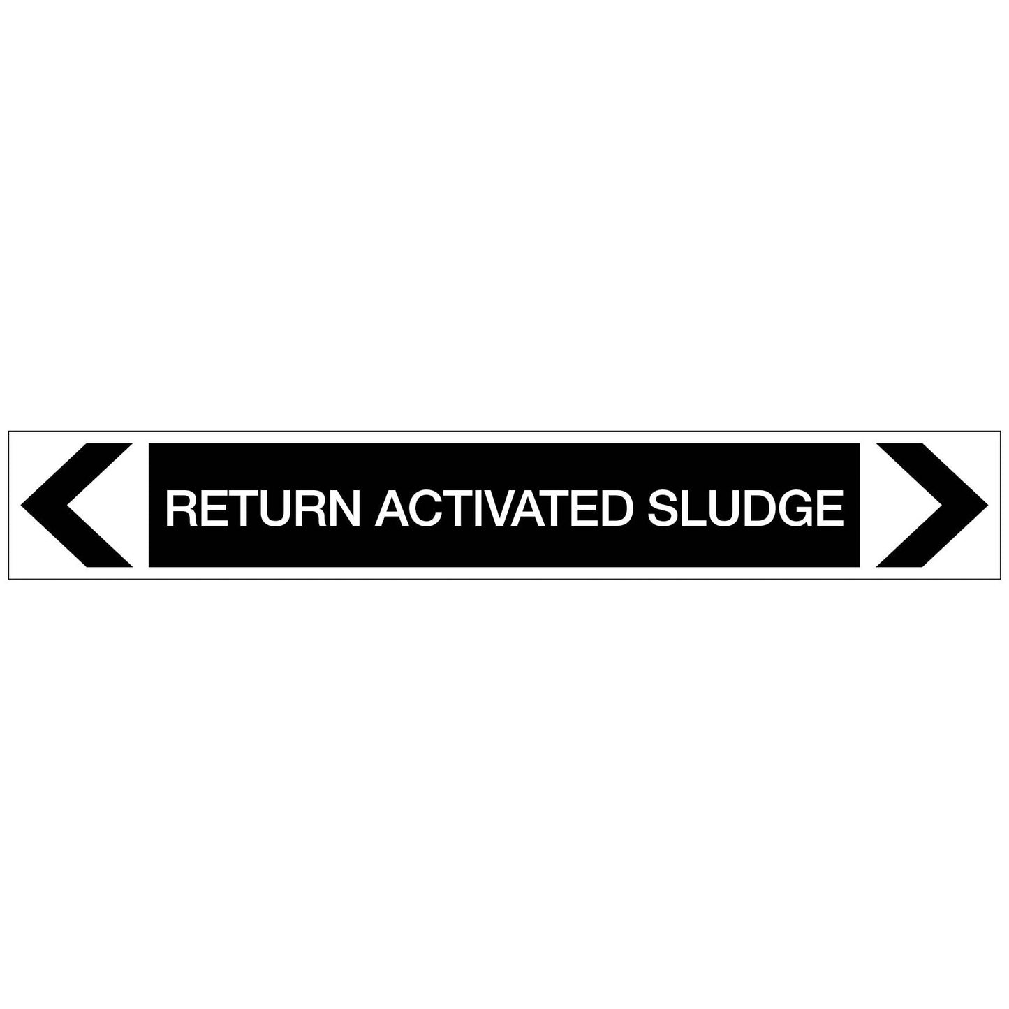 Miscellaneous - Return Activated Sludge - Pipe Marker Sticker - New Signs
