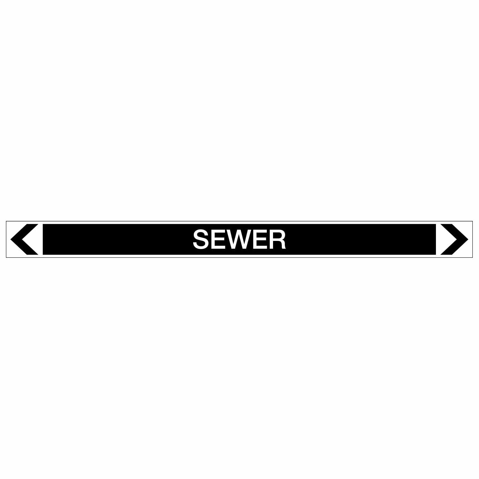 Miscellaneous - Sewer - Pipe Marker Sticker - New Signs