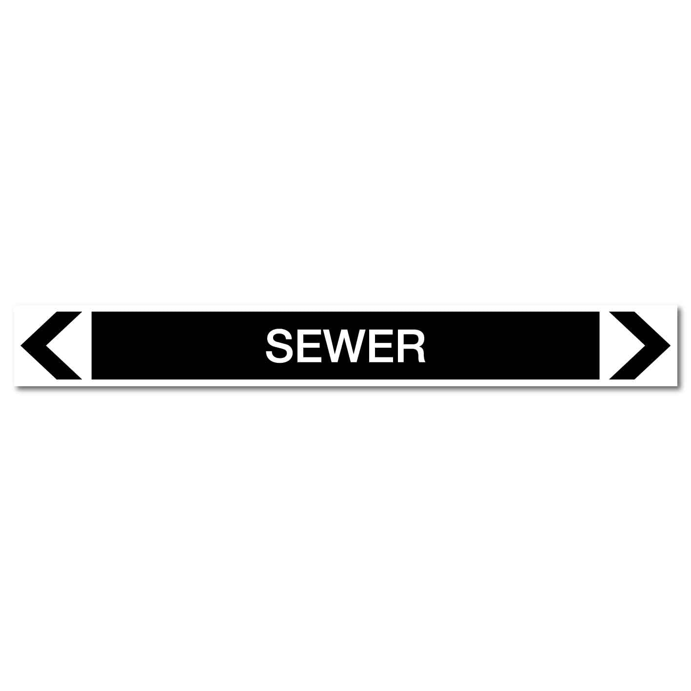 Miscellaneous - Sewer - Pipe Marker Sticker - New Signs