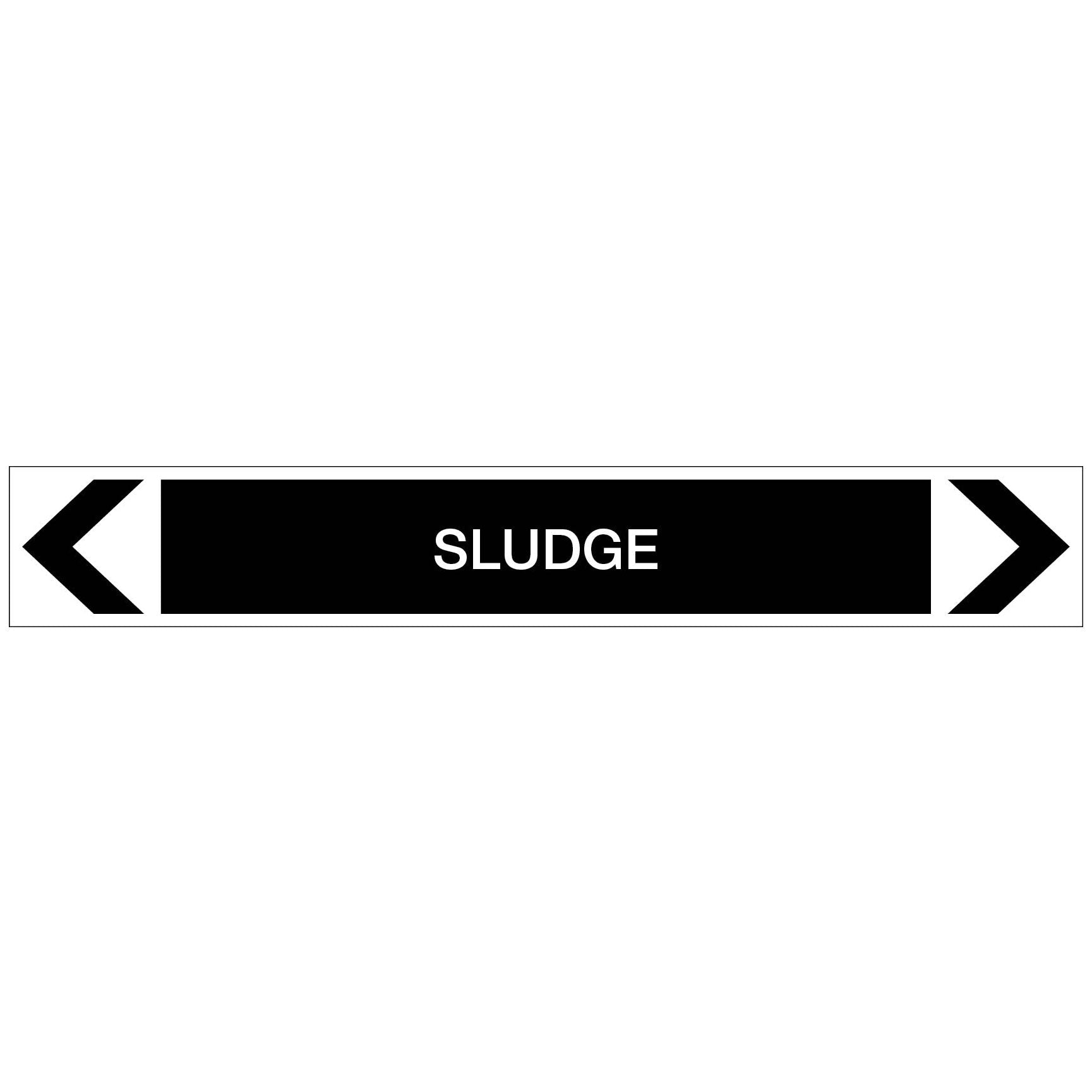 Miscellaneous - Sludge - Pipe Marker Sticker - New Signs