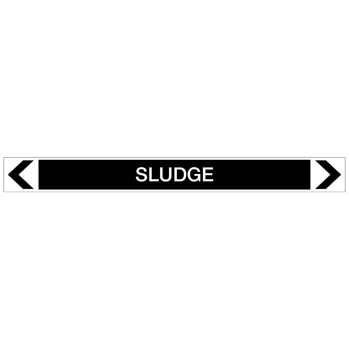Miscellaneous - Sludge - Pipe Marker Sticker - New Signs