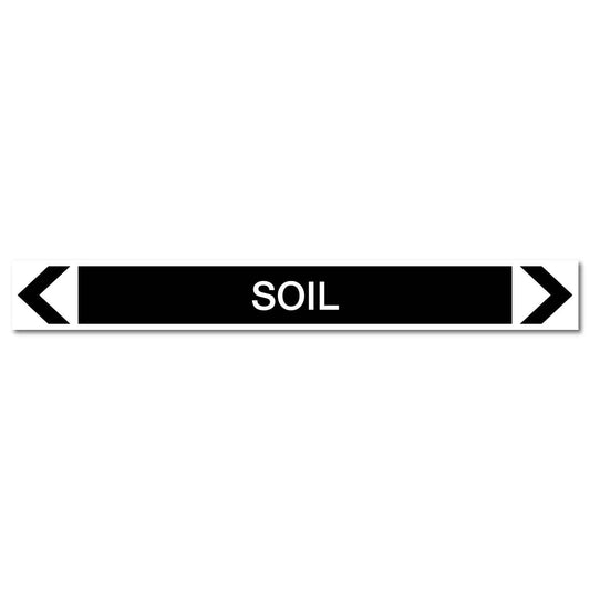 Miscellaneous - Soil - Pipe Marker Sticker - New Signs