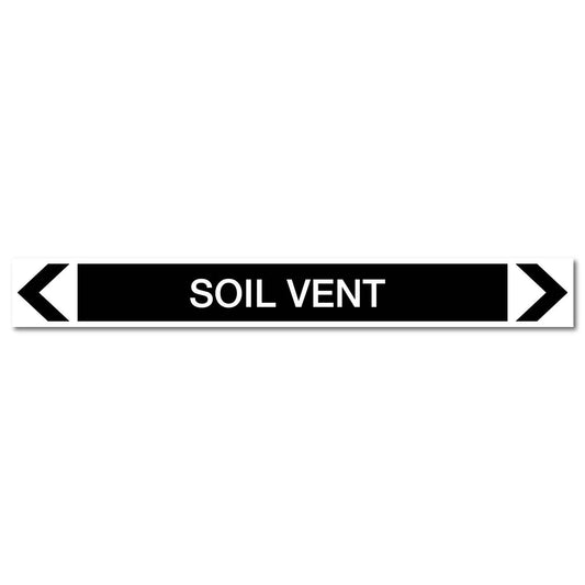 Miscellaneous - Soil Vent - Pipe Marker Sticker - New Signs