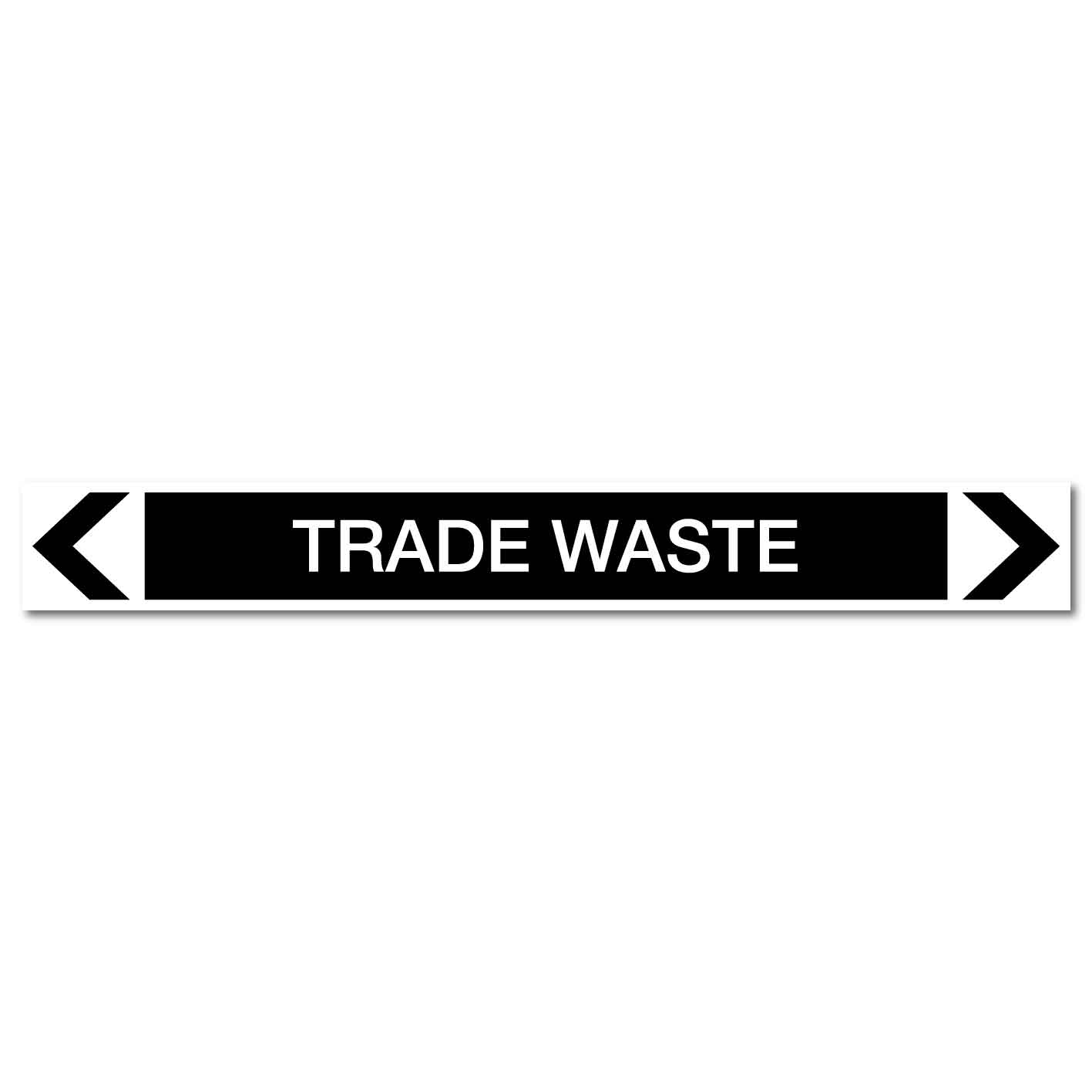 Miscellaneous - Trade Waste - Pipe Marker Sticker - New Signs