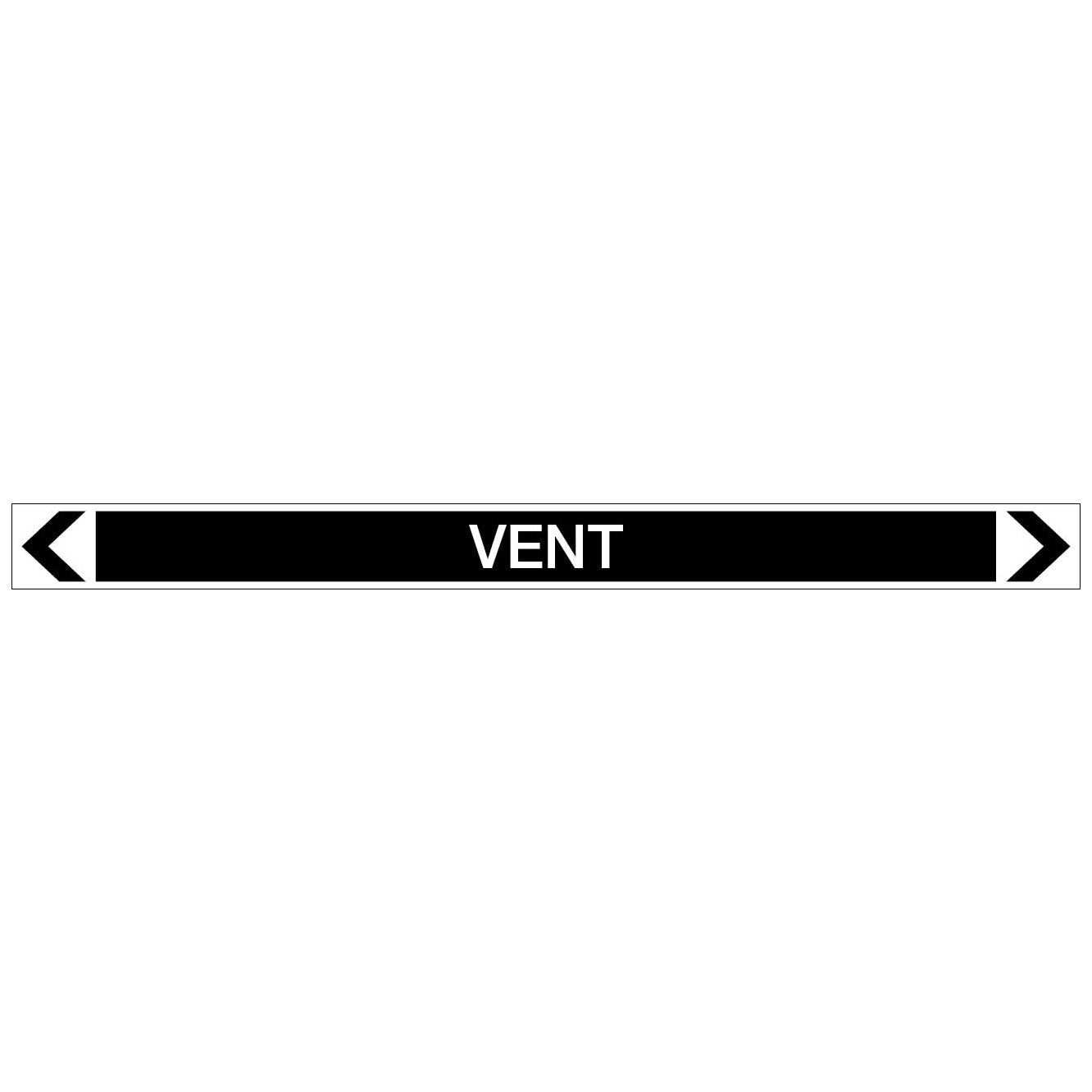 Miscellaneous - Vent - Pipe Marker Sticker - New Signs