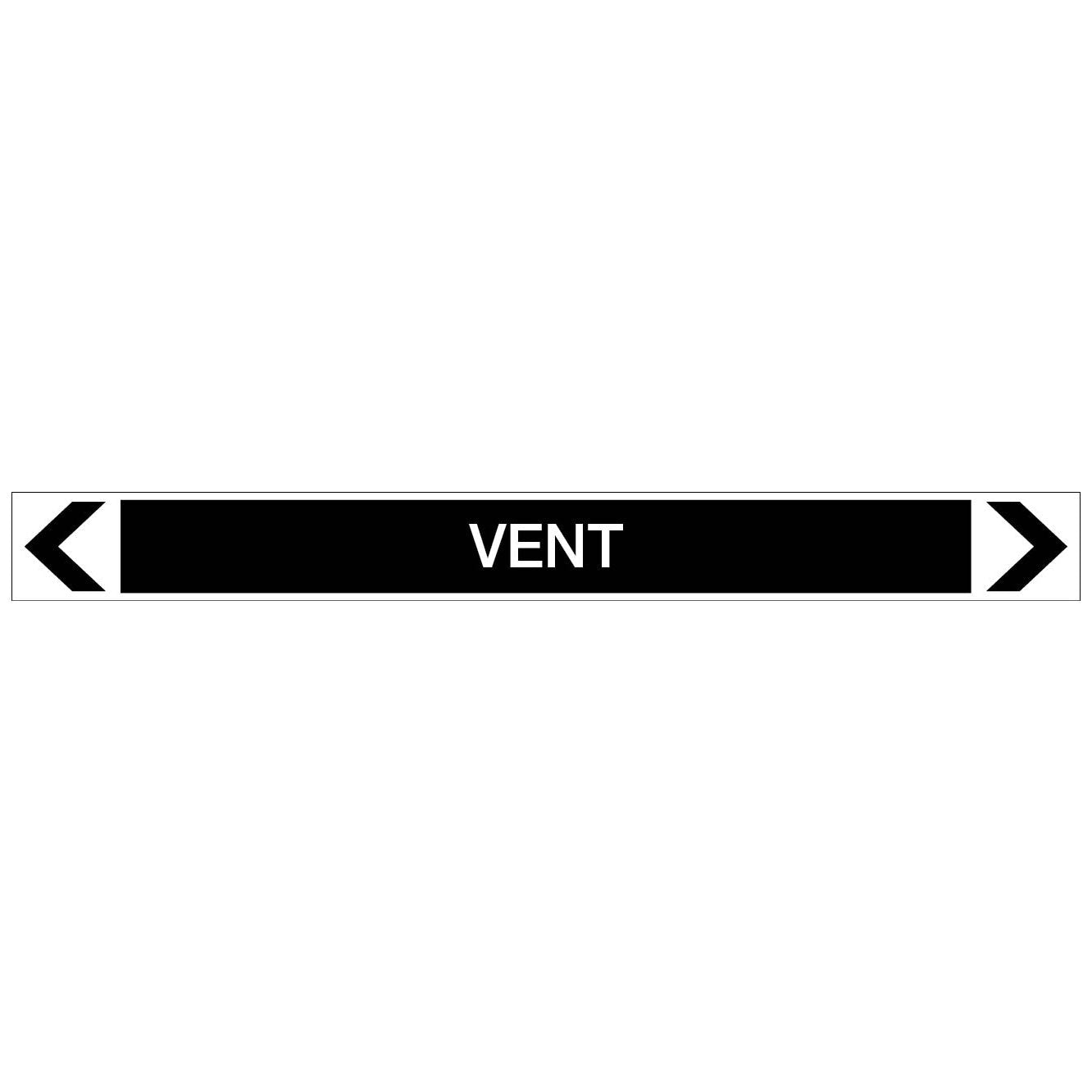 Miscellaneous - Vent - Pipe Marker Sticker - New Signs