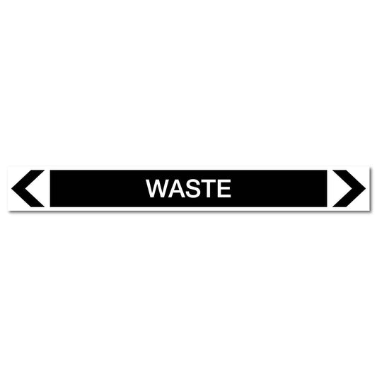 Miscellaneous - Waste - Pipe Marker Sticker - New Signs