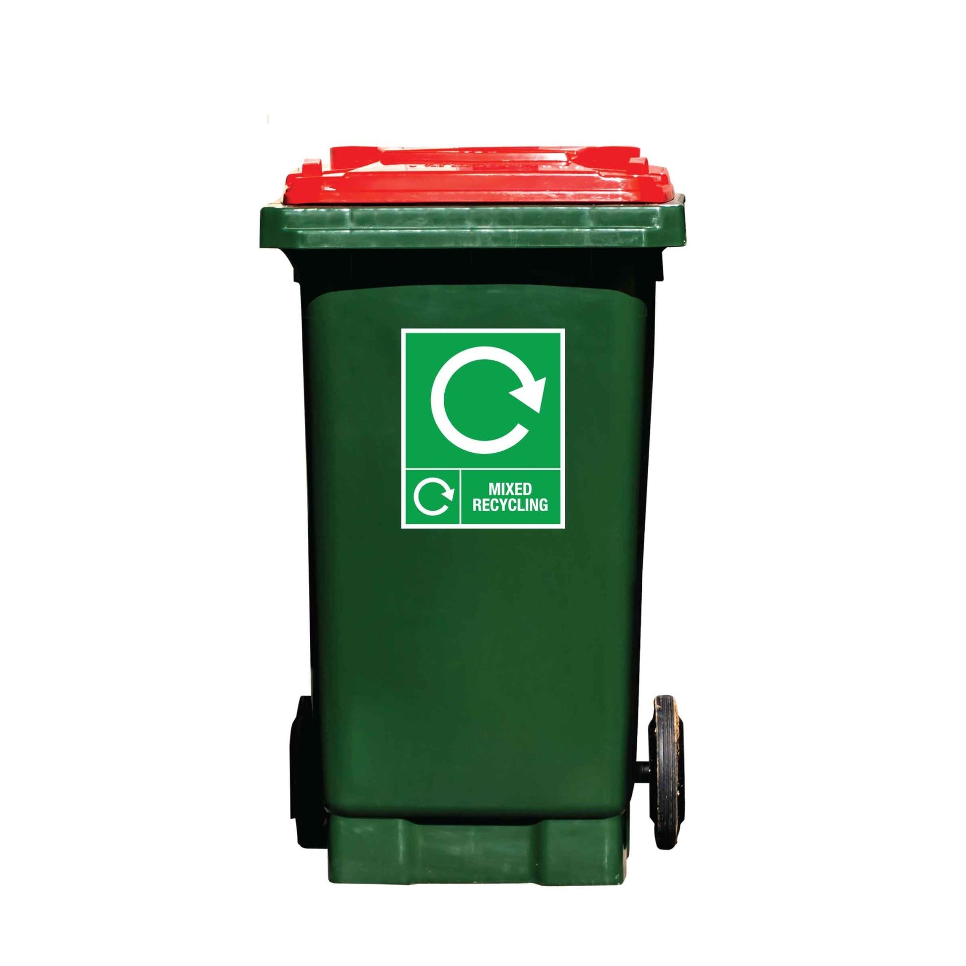 Mixed Recycling Wheelie Bin Stickers - New Signs