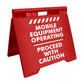 Mobile Equipment Operating - Evarite A - Frame Sign - New Signs