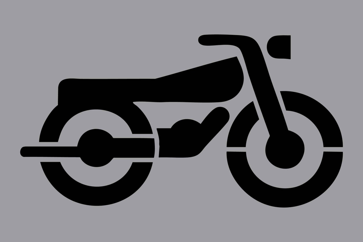 Motorbike - Aluminium Composite Stencil - New Signs