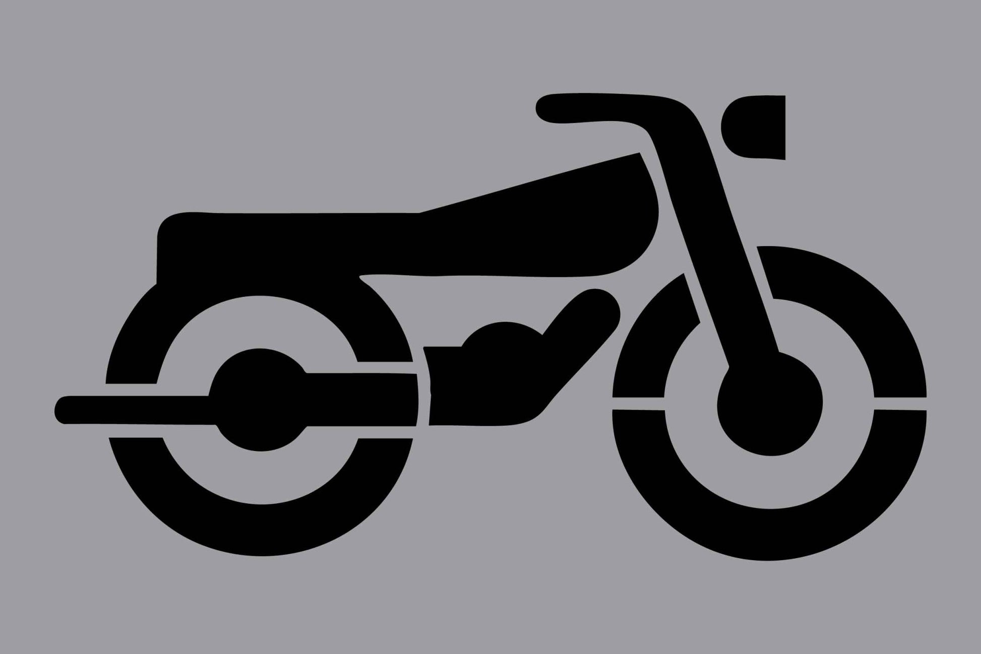 Motorbike - Aluminium Composite Stencil - New Signs