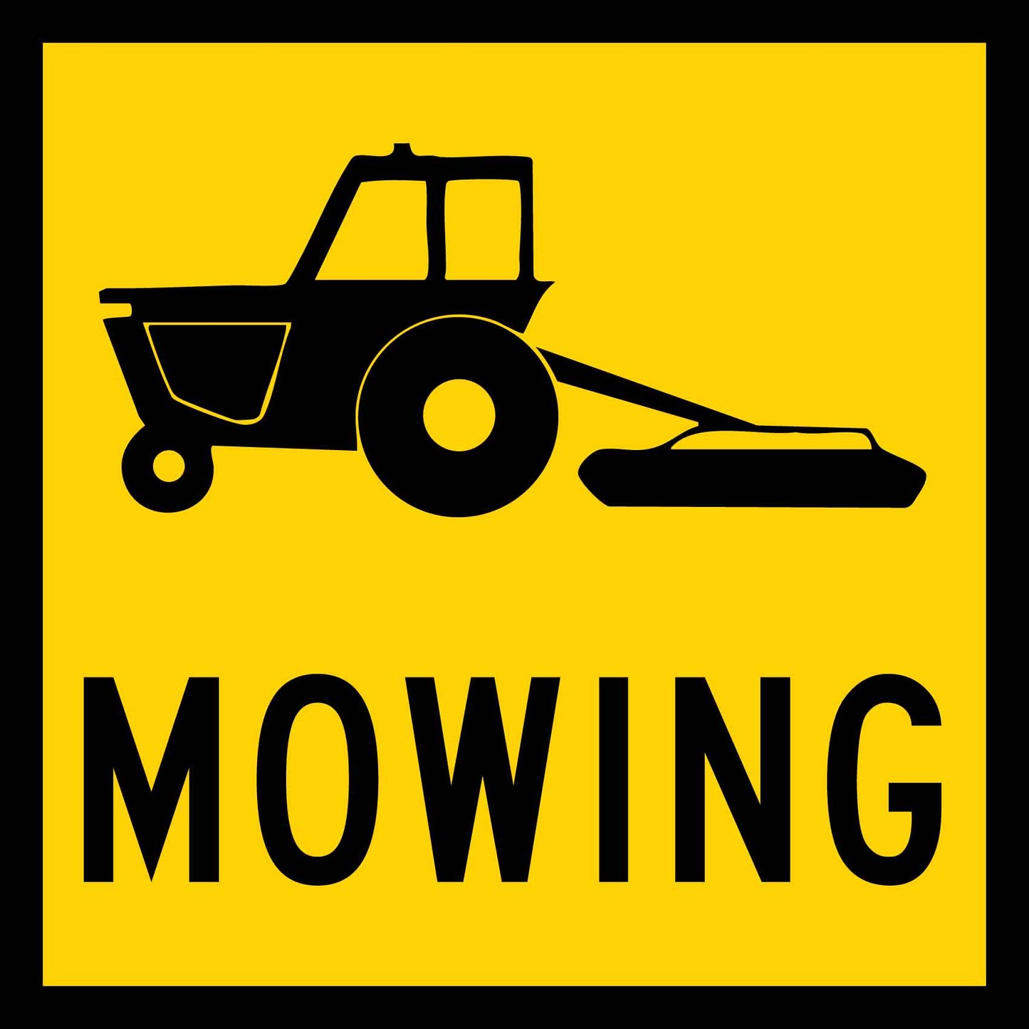 Mowing Multi Message Traffic Sign - New Signs