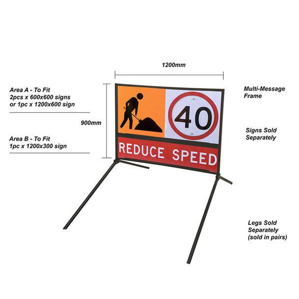 Instant Message Frame Multi Message Frame (1200mm x 900mm) – New Signs