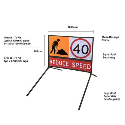 Multi Message Frame (1200mm x 900mm) - New Signs