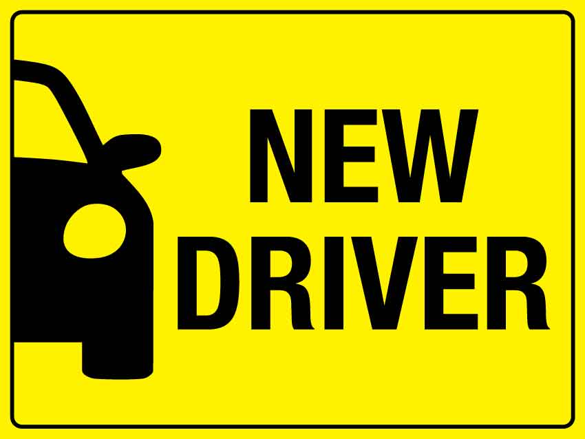 New Driver Magnetic Vehicle Sign - New Signs
