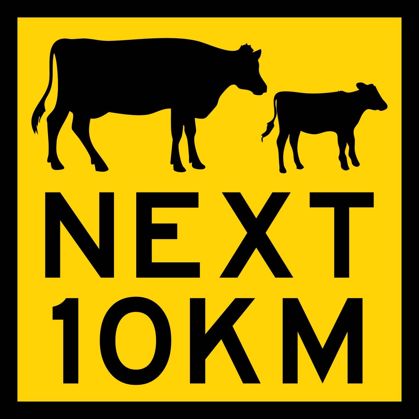 Next 10km Multi Message Traffic Sign - New Signs