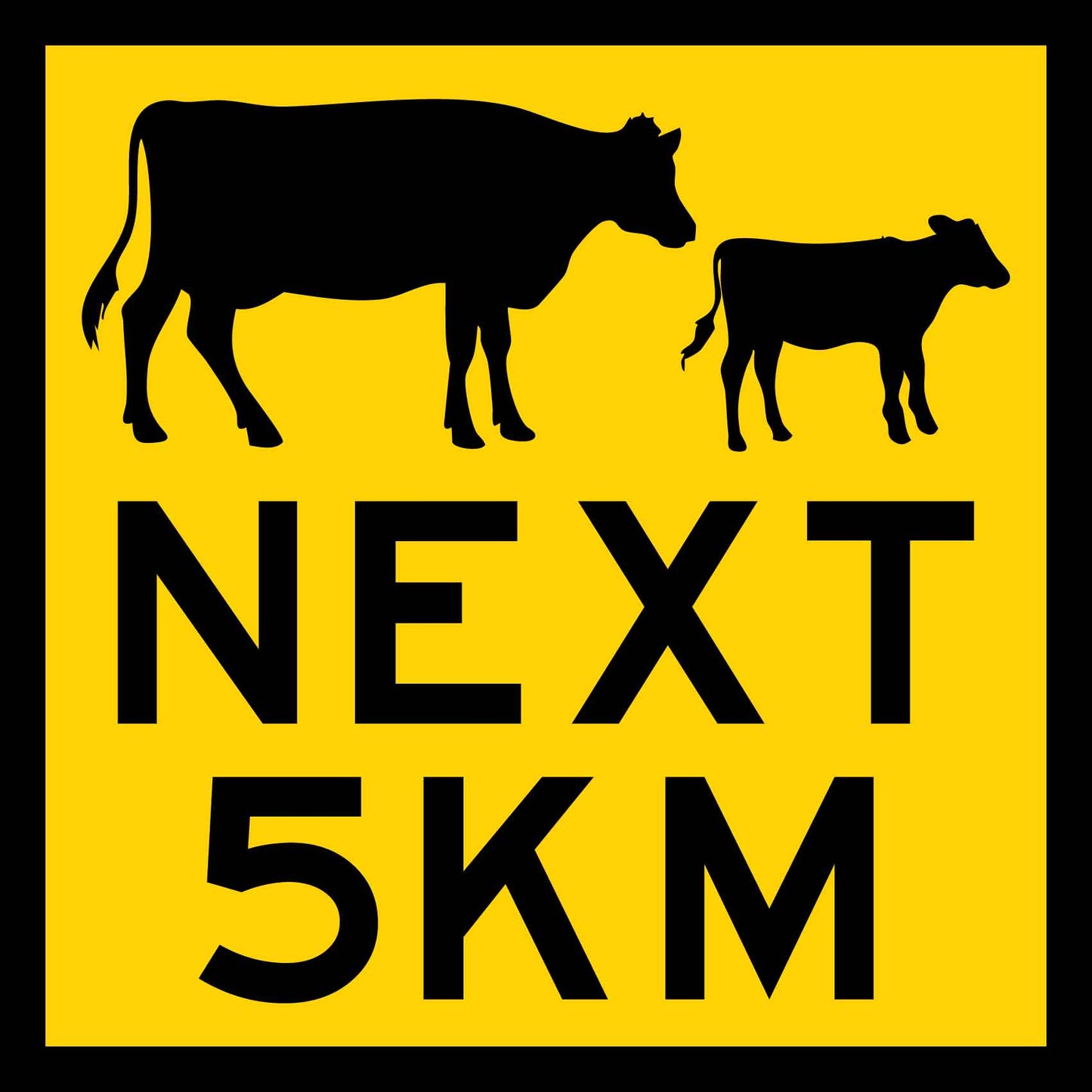 Next 5km Multi Message Traffic Sign - New Signs