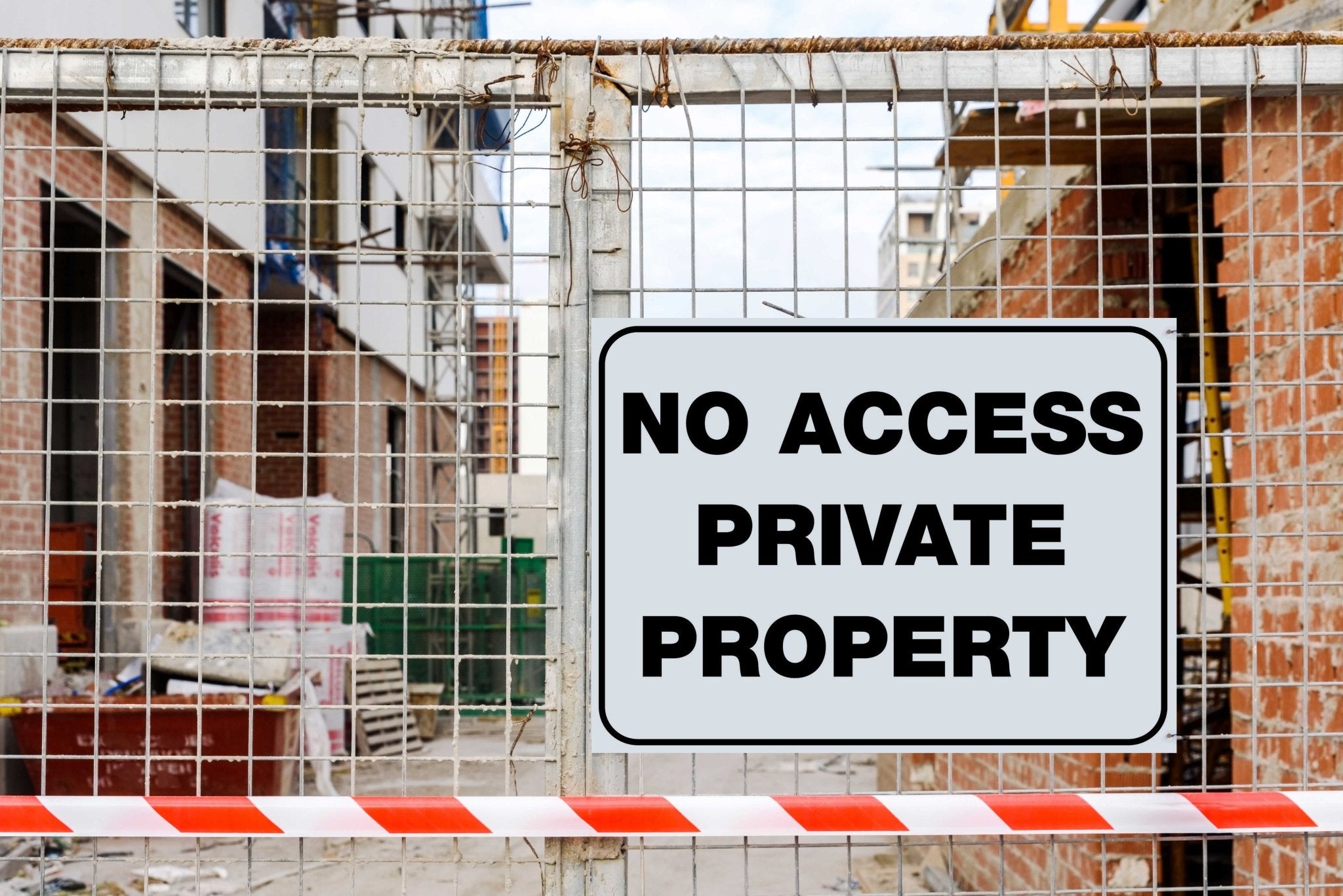No Access Private Property Sign - New Signs