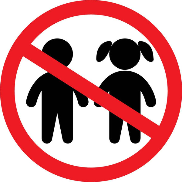 No Children Allowed Decal – New Signs