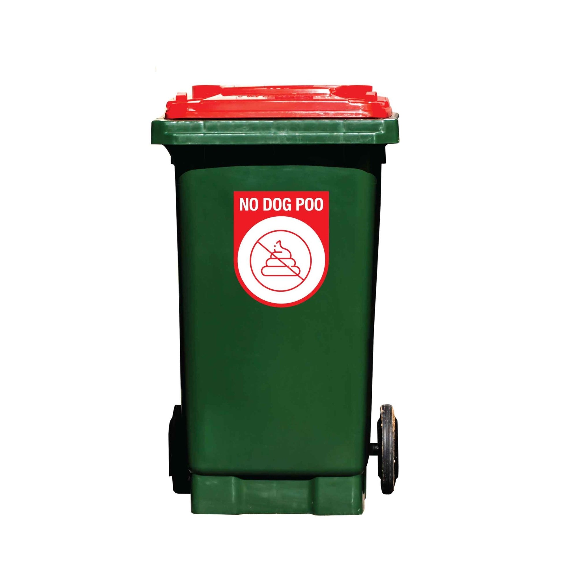 No Dog Poo Arch Wheelie Bin Stickers - New Signs