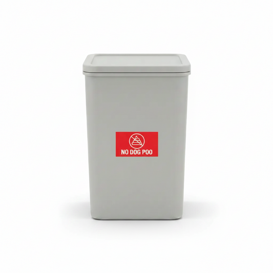 No Dog Poo Bin Sticker