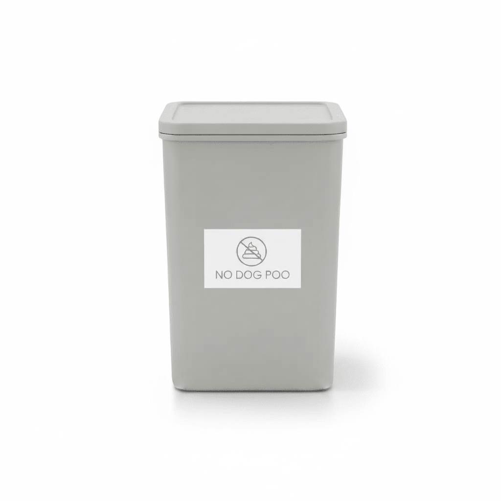 No Dog Poo Ocean Bin Sticker - New Signs