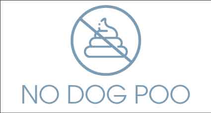 No Dog Poo Ocean Bin Sticker - New Signs
